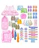 Toddylon 45 in 1 for New Born Baby Combo Gift Set Baby Essentials  Daily Items Combo 0-6 Months - Pink