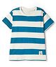 Doreme Cotton Knit T-Shirt Half Sleeves Striped Multi Color 3-4 Years