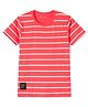 Doreme Cotton Knit T-Shirt Striped Rust Orange 6-7 Years