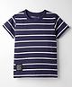Doreme Cotton Knit T-Shirt Striped Navy Blue 6-7 Years