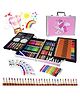 Elecart 145-Piece Unicorn Art Set for Kids  Complete Drawing & Coloring Kit with Colour Pencils, Oil Pastels, Paint Brushes & Carry Case | Professional Kids Art Supplies (Pack 1 Random Colour/Design)