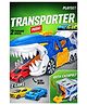 Elecart Shark Transporter Truck Toy for Kids  Take Apart DIY Car Carrier with Launcher, 2 Mini Cars Included, Shark Catapult Racing Playset, STEM Construction Vehicle Gift for Boys & Girls 3+ Years
