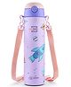 Pexpo Sporty Cute Sipper Stainless Steel Single Wall Water Bottle for Kids Rocket UV Printed Design Leak of & BPA Free School, Picnic, Travel - 700 ml