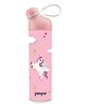 Pexpo Pico Cute Sipper|Hot & Cold Stainless Steel Water Bottle for Kids & Adults Unicorn UV Printed Design with Silicone strap  Vacuum Insulated Leak proof & BPA Free School, Picnic, Travel - 500 ml