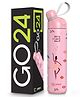 GO24 Kids Stainless Steel Hot & Cold Water Bottle with Vacuum Insulated Leakproof Flask, Ideal for School, Picnics & Playtime, ISI Certified, Pink - Dancing Girl - 470ml