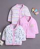 BUMZEE Cotton Knit Pack Of 3 Full Sleeves Unicorn Printed  Jhablas - Pink & Baby Pink