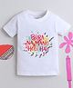 BUMZEE Cotton Knit Holi Theme Half Sleeves Bura Na Mano Holi Hai Text Printed Tee - White