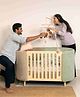 Waddle & Roo-The Cozy - Convertible Sofa Crib-Baby Blue