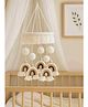 Waddle & Roo Snuggle Loop Cot Mobile White & Beige