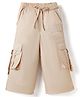 Korkak Woven Full Sleeves Solid Color Trouser - Beige
