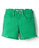 Korkak Cotton Woven Solid Color Shorts - Green