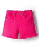 Korkak Cotton Woven Solid Color Shorts - Dark Pink