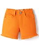 Korkak Cotton Woven Solid Color Shorts - Dark Orange