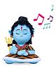 Panda's Box Height 23 cm Mantra Chanting Baby Shiva | Interactive Musical Soft Stuffed Plush Toy | Non-Toxic, Safe | Best Birthday Gift For Newborn Kids - Blue