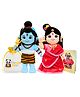 Panda's Box Height 30 cm Lord Shiva And Parvati Duo (Non-Musical) Soft Plush Stuffed Toy Non-Toxic, Safe Divine Birthday & Festive Gift For Babies, Kids  Free Colouring Book