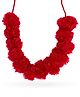 Panda's Box Height 70 cm Rose Aromatic Plush Mala (Red) Soft, Bright Colored, Lightweight & Kids -Safe Best Sensory Development Gift For Babies Suited For Kids Temple, God Idols & Festive Décor