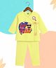 The Peppy Tend 100% Cotton Full Sleeves My First Mundan Full Swag Text Printed Kurta & Pyjama Set - Yellow