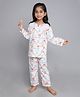 Little Clothing Cotton Woven Full Sleeves Desert Theme Printed Coordinating Kurta & Pajama Night Suit - Off White