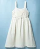 Vitamins Cotton Woven Sleeveless Schiffili Frock - Off White
