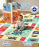 Babyhug Disney Reversible Learning & Play Floor Mat - Mickey & Stitch Theme| 180x150 cm| Dense 8mm Thickness|Waterproof Foam|Crawling & Baby Massage Mat| Foldable & Portable| BIS Certified| 04 Years