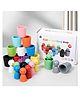 YAMAMA Wooden Color Sorting Cup Toys For Kids, Montessori Wooden Rainbow Color Sorting Toys, Color Cup Doll Matching Educational Baby Toys, Fun Entertainment Kids Toys - Multicolor