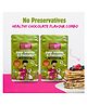 HEALTHY WAFFLES Ragi Chocolate Millet mix made with ragi & jaggery. No maida, No sugar No Preservatives Vegan, eggless, gluten free, protein rich instant waffle & pancake healthymix Pack of 2 - 200 g
