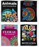 Adults Colouring Books Set of 4-English
