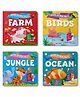 Peek-A-Boo Pals Lift the Flap Board Books Set of 4 -English