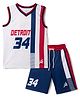 Pine Active Knit Sleeveless Printed Tank T-Shirt & Shorts Set - Navy Blue