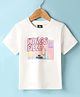 Wingsfield Half Sleeves Brand Name Printed Tee - White