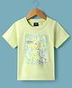 Wingsfield Half Sleeves Typography Printed Tee - Green