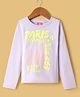 Wingsfield Full Sleeves Paris Theme Printed Top - Lilac