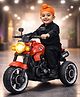 Ayaan Toys Battery Operated Ride On Bike with Music and Lights - Red