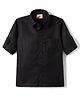 Rikidoos Cotton Woven Full Sleeves Embroidered Shirt - Black