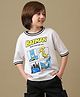 Kidsville Cotton Knit DC Comics Featuring Half Sleeves Batman Printed Tee - White