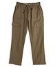 CAVIO Cotton Blend Woven Cargo Style Pants - Brown