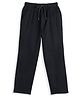 CAVIO Cotton Blend Woven Solid Pants - Navy Blue