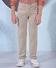 CRIMSOUNE CLUB Cotton Woven Solid Jeans - Khaki