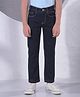 CRIMSOUNE CLUB Cotton Denim Solid Jeans - Navy Blue