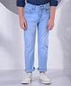 CRIMSOUNE CLUB Cotton Denim Mild Washed Jeans - Blue
