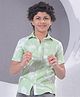 CRIMSOUNE CLUB Cotton Woven Half Sleeves Tropical Theme Printed Shirt - Green