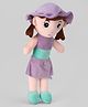 FUNZOO 49.5 cm Candy Doll With Cap Soft Plush Stuffed Toy  - Lavender