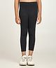 Robinbosky Cotton Elastane Knit Solid Leggings - Antra Melange