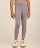 Robinbosky Cotton Elastane Knit Solid Leggings - Elephant Grey