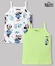 Babyhug Disney Single Jersey Knit Sleeveless Slips With Minnie Mouse Graphic Pack of 2 - Multicolor