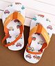 Cute Walk by Babyhug Back Strap Closure Flip Flops with Vehicle Print - Orange
