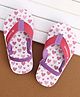 Cute Walk by Babyhug Back Strap Hearts Printed Flip Flops - Pink