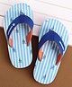 Cute Walk by Babyhug Flip Flops with Boat Print - Light Blue