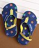 Cute Walk by Babyhug Back Strap Closure Flip Flops with Star Print - Blue