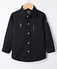 Ruff Twill Woven Full Sleeves Printed Shirt - Black